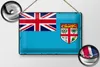 Blechschild Flagge Fidschi 30x20cm Retro Flag of Fiji Produktbild-Vorschau 2