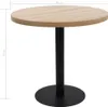 vidaXL Bistro stůl světle hnědý 80 cm MDF Náhled obrázku produktu 4