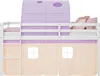 Homestyle4u Hochbett 90x200 Kinder Weiß Set mit Matratze ® Produktbild-Vorschau 16