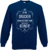 Urban Backwoods Ich Bin Drucker, Sweatshirt, Farbe: Navy, Produktbild-Vorschau 1