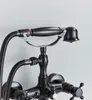 Ari Retro Badewannenarmatur Wandmontage Schwarz Antik Mit Produktbild-Vorschau 5