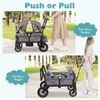 COSTWAY Poussette jumelle 2 en 1 pliable, Poussette pour Voir les images du produit 5
