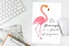 MuchoWow® Mauspad Mousepad Orange - Flamingo - Zitat 18x27 Produktbild-Vorschau 5