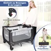 GOPLUS 2 in 1 Baby Reisebett mit Matratze, Baby Laufstall Produktbild-Vorschau 3