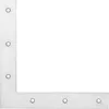 Haustürwinkel 300x300mm hell verz. Produktbild-Vorschau 1