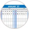 Urlaubsplaner Personalplaner 2026 + 2027 DIN B1 Format Produktbild-Vorschau 8