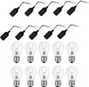 10 x Glühbirne A55 60W E27 710lm klar + 10 x Baufassung Produktbild-Vorschau 1