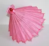 Deko Schirm klein 077 aus Kunstfaser wasserfest pink Bambus Produktbild-Vorschau 2