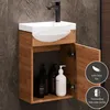 Planetmöbel Waschtisch 40cm Gold Eiche, Produktbild-Vorschau 3