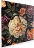 Wanduhr aus Glas mit Motiv Blumenwiese Kunst- 30 x 30 cm - Produktbild-Vorschau 2