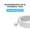 iPhone Lightning Ladekabel 1m – Gesleevtes USB-C auf Produktbild-Vorschau 3