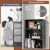 Libreria COSTWAY 120 cm con cassetti, scaffale in legno a 4 Anteprima dell’immagine prodotto 3