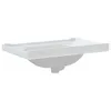 vidaXL Umywalka biała 71x48x23 cm prostokątna ceramiczna Podgląd zdjęcia produktu 7