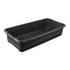 A black plastic storage box is shown against a white background. Produktbild-Vorschau