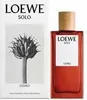 A product shot of Loewe Solo Cedro Eau de Toilette for men, showing both the perfume bottle and its packaging. Podgląd zdjęcia produktu