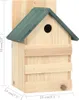 vidaXL Maisons pour oiseaux 4 pcs. 23x19x33 cm bois de Voir les images du produit 8