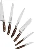 A set of kitchen knives arranged diagonally on a white background. Náhled obrázku produktu