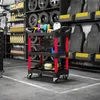Chariot d'atelier HOMCOM à 3 niveaux avec poignée pour Voir les images du produit 2