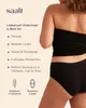 Saalt Periodenunterwäsche Baumwolle Brief Heavy Schwarz XS Produktbild-Vorschau 2