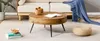 Table basse ronde de 70 cm, aspect bois, MDF, pieds en Voir les images du produit 14