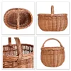 Creative Home Grote Picknickmand Rieten, 44x33x36 cm, Productafbeelding-voorbeeld 2
