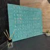 WordClock Jupiter Grünspan - Wortuhr aus oxidiertem Messing Produktbild-Vorschau 9