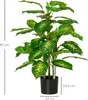 HOMCOM Künstliche Dieffenbachie groß 95 cm Kunstpflanze wie Produktbild-Vorschau 3