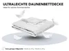 Hochwertige Daunendecke | extra leicht | 135 x 200 cm | 90% Produktbild-Vorschau 2