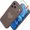 iPhone 17 Pro Max CASE Silikonhülle MATT Herz + 9H Produktbild-Vorschau 1