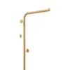 A close-up of a gold coat rack with hooks. Náhled obrázku produktu