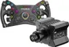 A racing steering wheel and a direct drive wheel base are shown against a white background. Produktbild-Vorschau