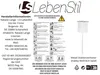 LS-LebenStil Metall Stabkerzenhalter Shabby Weiß 8cm Spieß Produktbild-Vorschau 2