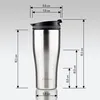 Thermobecher Edelstahl Kaffeebecher to go Becher 380ml - Produktbild-Vorschau 3