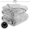 Sherpa-Decke 200×220 cm Tagesdecke, grau meliert, 250 g/m², Produktbild-Vorschau 7