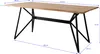 Hudson Baumkantentisch "live edge", 175x90 cm, Eisengestell Produktbild-Vorschau 6