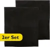 Two black filter mats are shown, with a yellow overlay in the bottom left corner. Produktbild-Vorschau