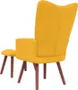 vidaXL Relaxsessel mit Hocker Senfgelb Samt Produktbild-Vorschau 16