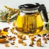 Skleněný džbán s odnímatelnou nálevovou vložkou a víkem Náhled obrázku produktu 8