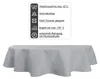 Tischdecke oval silber 135x180 cm Leinenoptik Lotuseffekt Produktbild-Vorschau 5