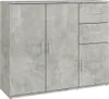 vidaXL Příborník betonový šedý 91x29,5x75cm odvozený Náhled obrázku produktu 2