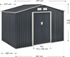 Juskys Metall Gerätehaus XXL mit Satteldach, Tür & Produktbild-Vorschau 14