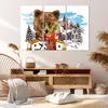 Bild auf Leinwand - Leinwandbild - Bär Berge Kinder Winter Produktbild-Vorschau 7
