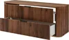 Mobile da bagno, rovere-noce, 120 x 51,7 x 41,5 cm Anteprima dell’immagine prodotto 5