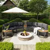 Flieks Gartenmöbel-Set 7-tlg., Gartenlounge-Set mit 4 Produktbild-Vorschau 1