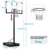 Yaheetech Basketballkorb Outdoor höhenverstellbar 228-303 Produktbild-Vorschau 3