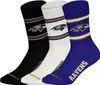 Huddle Uni Freizeitsocken Baltimore Ravens Crew 3-Pack  Produktbild-Vorschau 4