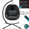 KESSER® Luxe Hängesessel mit Gestell + weicher Sitzkissen, Produktbild-Vorschau 7