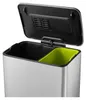 EKO - Neo-Cube Recycling Treteimer 28+18 Liter - Stainless Produktbild-Vorschau 7