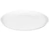 A single white plate shown from a slightly elevated side angle against a white background. Podgląd zdjęcia produktu