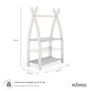 MAMOI® Věšák na oblečení do dětského pokoje | dětský věšák Náhled obrázku produktu 3